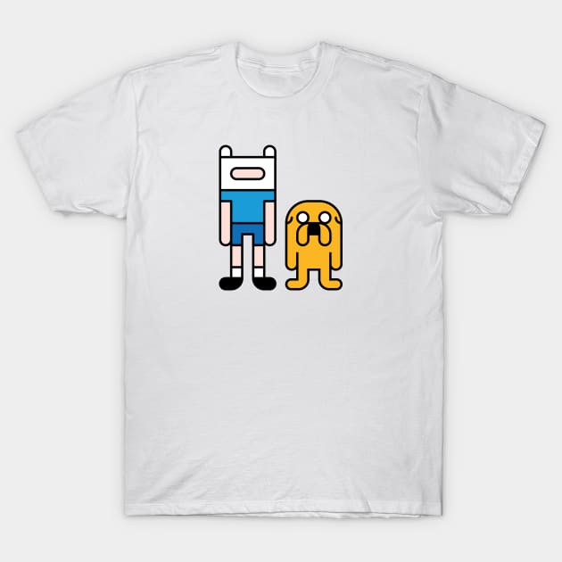 Finn and Jake T-Shirt by Tooniefied